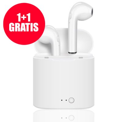 White Pods Auricolari cordless per iPhone e Android 1+1 Gratis
