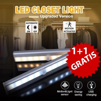 Luce notturna a batteria con sensore di movimento a LED | LUMICOM 1+1 GRATIS