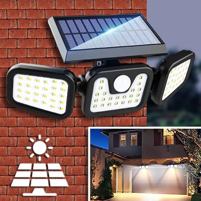Lampada Solare Sensbeam A 3 Lati - Illuminazione Esterna Con Sensore Movimento - Foto 13