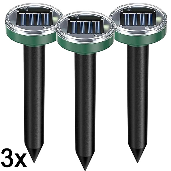 3x Repellente per animali nocivi solare | SOLGUARD