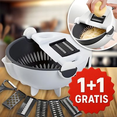 9 in 1 Tagliaverdure con cestello di scarico | SORTEX 9+9 GRATIS!